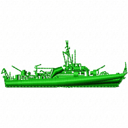Boats Embroidery Design 9 Boats Embroidery Design 9